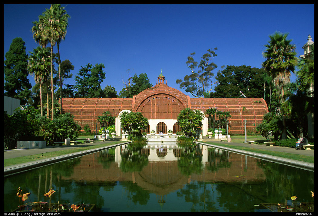 Conservatory of flowers, Balboa Park. San Diego, California, USA