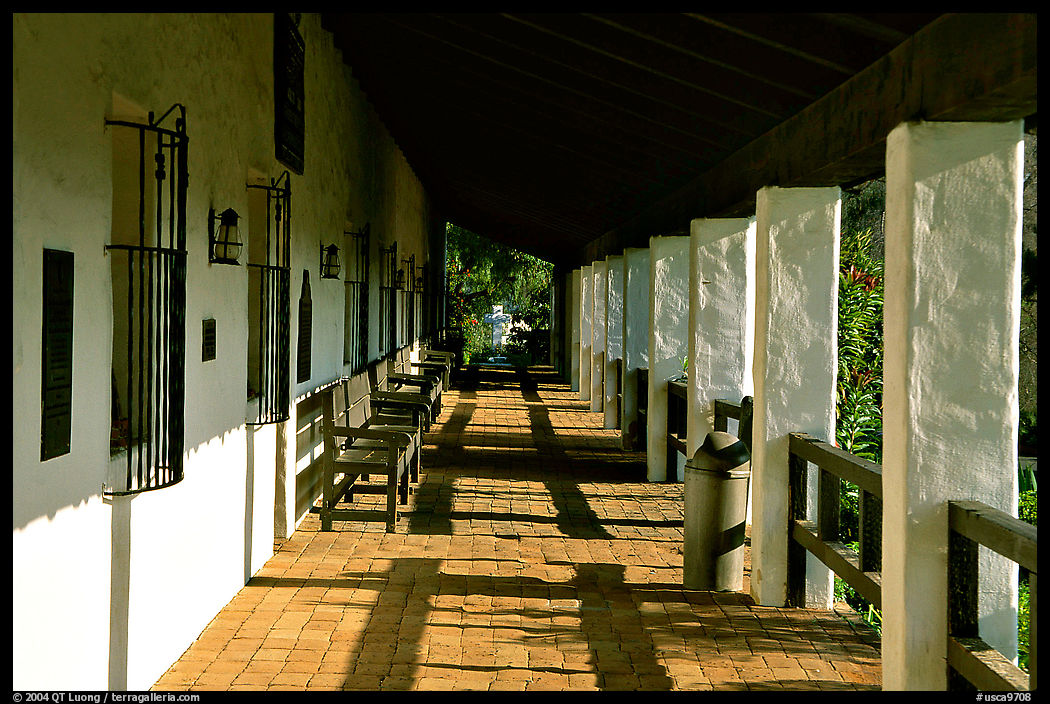 Arcades, Mission San Diego de Alcala. San Diego, California, USA