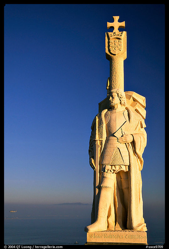Statue of Cabrillo, Cabrillo National Monument. San Diego, California, USA