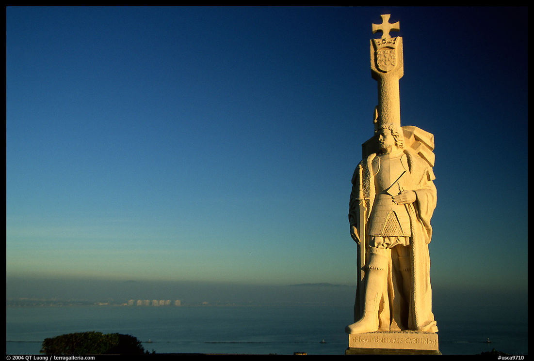 Statue of Cabrillo, Cabrillo National Monument. San Diego, California, USA