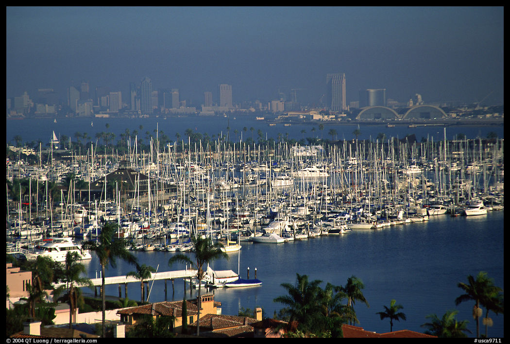 Harbor and skyline. San Diego, California, USA