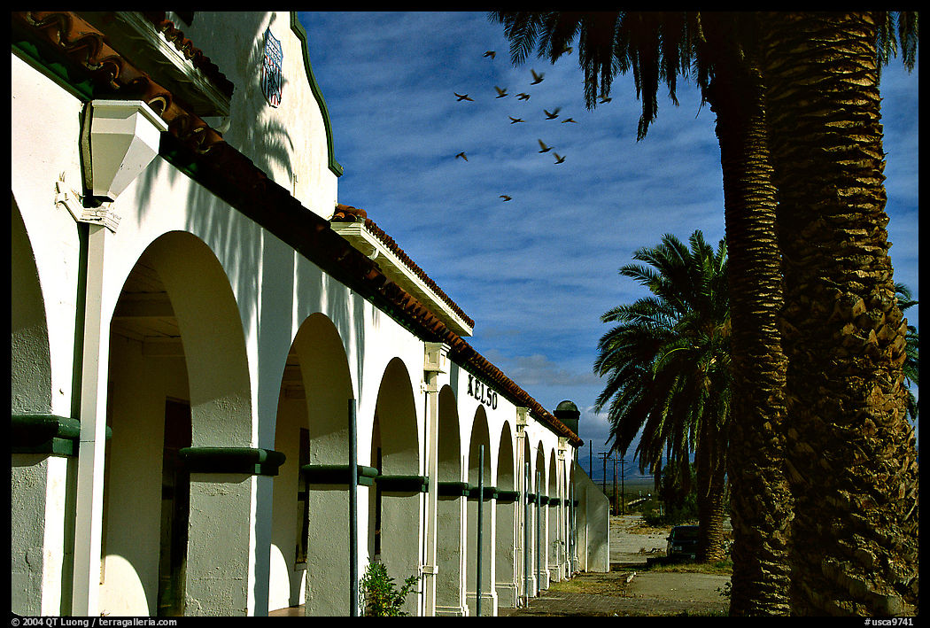 Old train station, Cima. Mojave National Preserve, California, USA