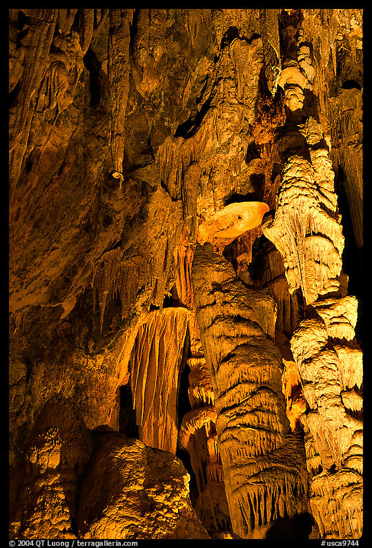Cave formations, Mitchell caverns. Mojave National Preserve, California, USA