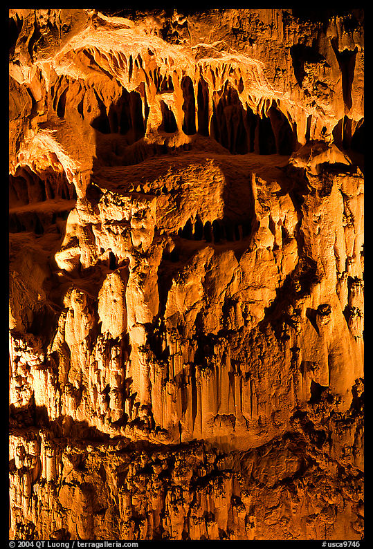 Cave formations, Mitchell caverns. Mojave National Preserve, California, USA