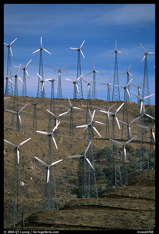 Windmill farm, Tehachapi Pass. California, USA