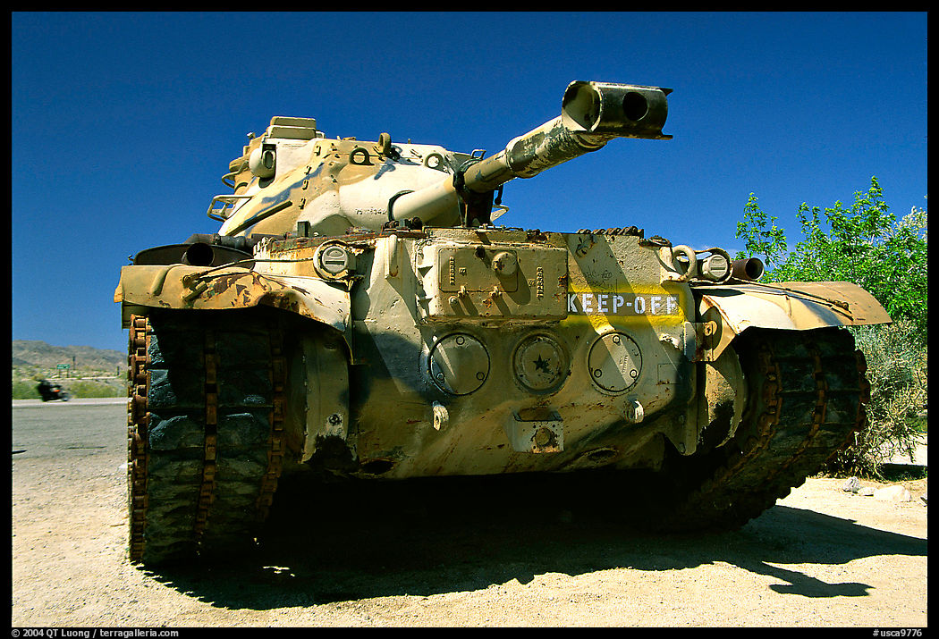 Tank at the General George S. Patton Memorial Museum, Chiriaco Summit. California, USA