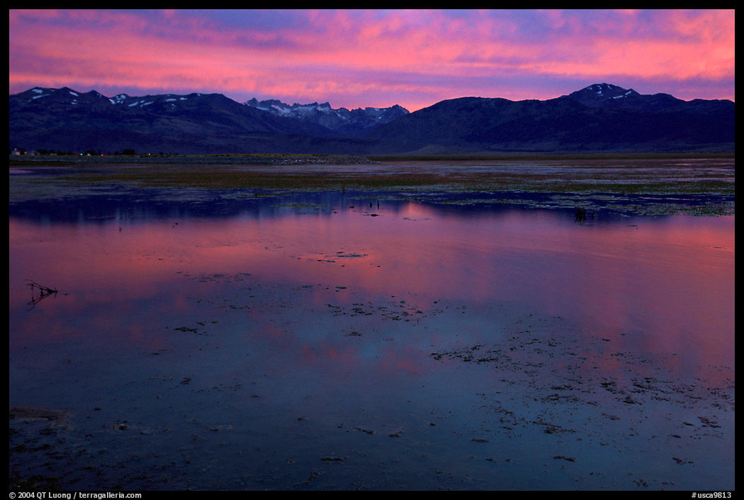 Bridgeport Reservoir, sunset. California, USA