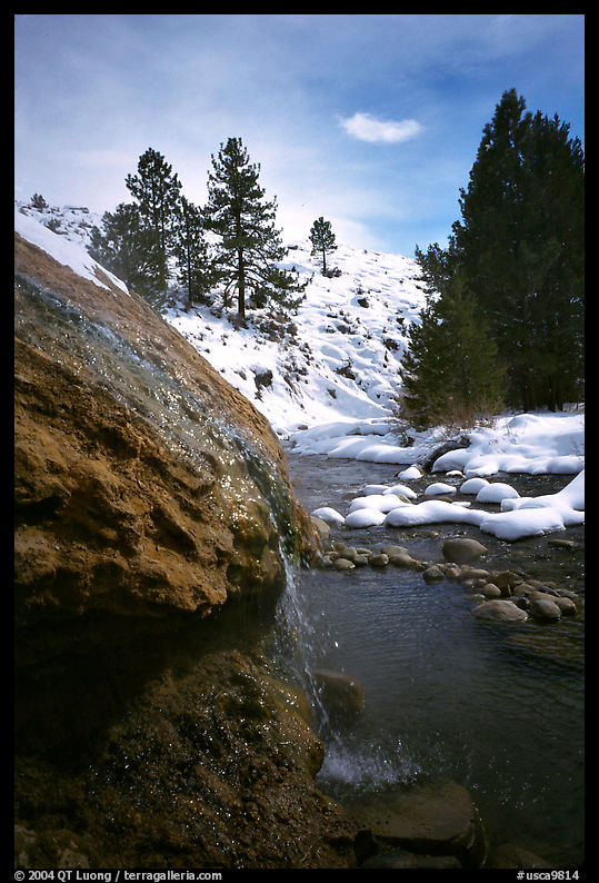 Buckeye Hot Springs in winter. California, USA