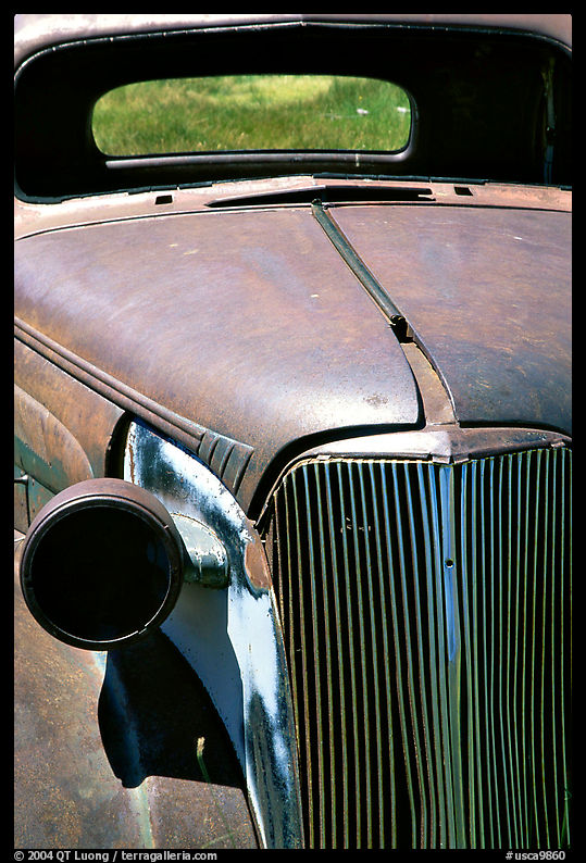 Rusted car, Ghost Town, Bodie State Park. California, USA