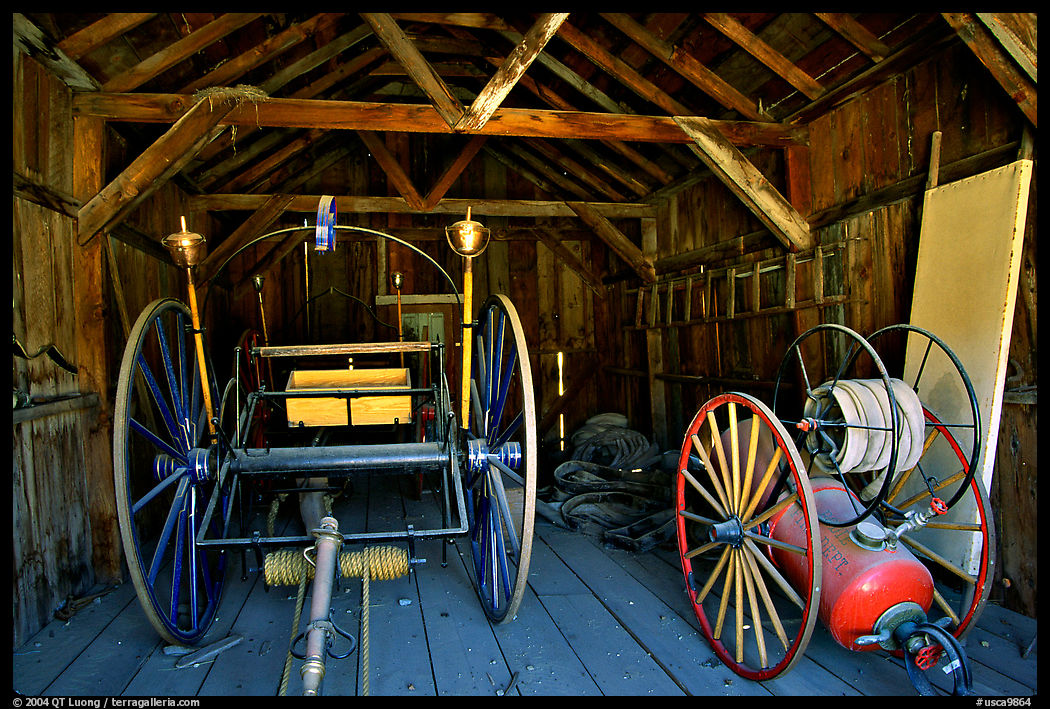 Fire station, Ghost Town, Bodie State Park. California, USA