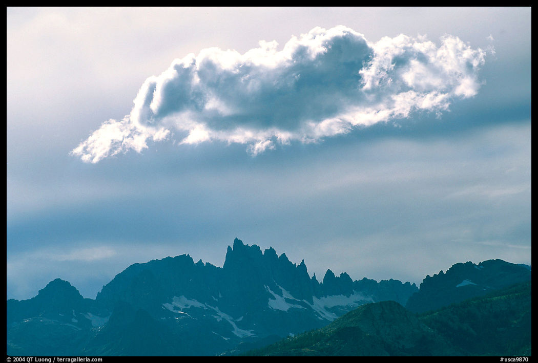 Cloud above the Minarets. California, USA