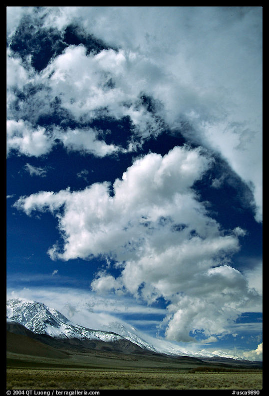 Clouds and Sierra, Owens Valley. California, USA