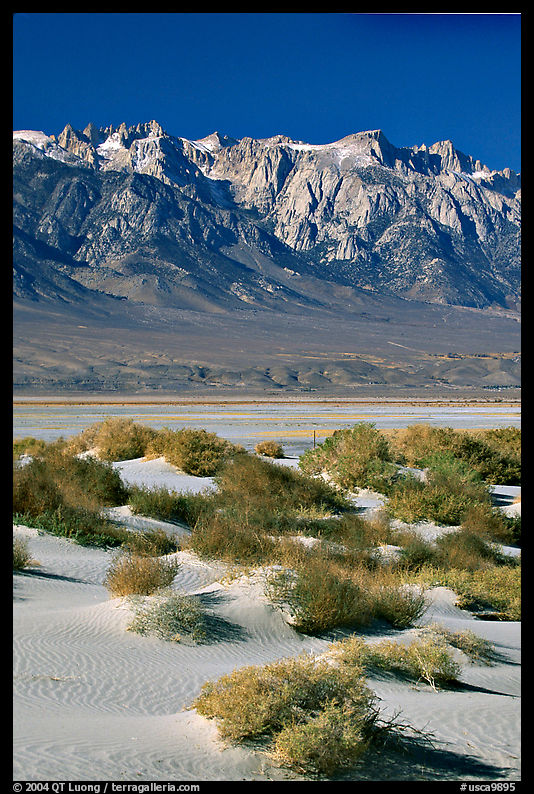 Sierra Nevada Range rising abruptly above Owens Valley. California, USA