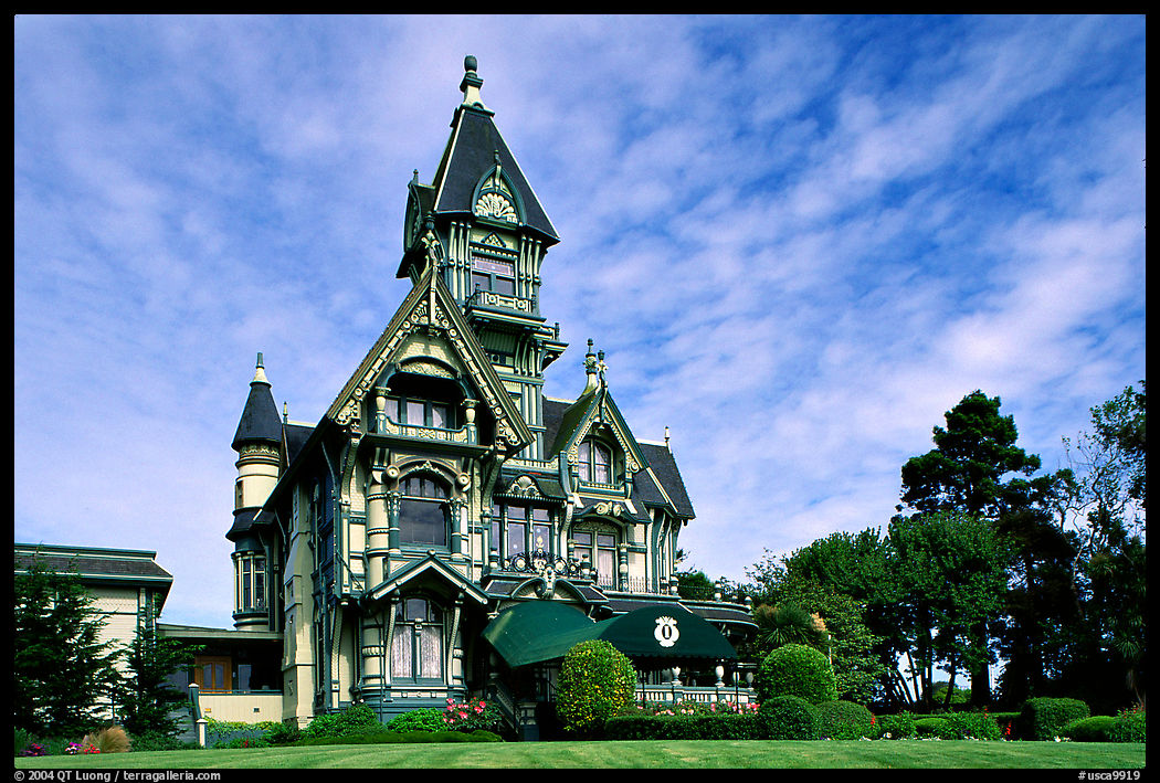 Carson Mansion, the most famous Victorian building of Eureka. California, USA