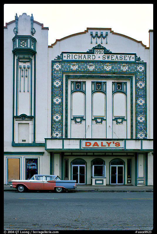 Former Loew State Theatre that became Daleys Department Store, Eureka. California, USA