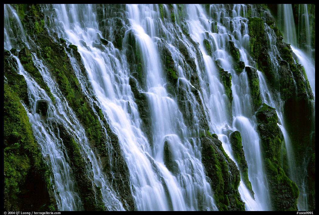Close-up of Burney Falls, McArthur-Burney Falls Memorial State Park. California, USA