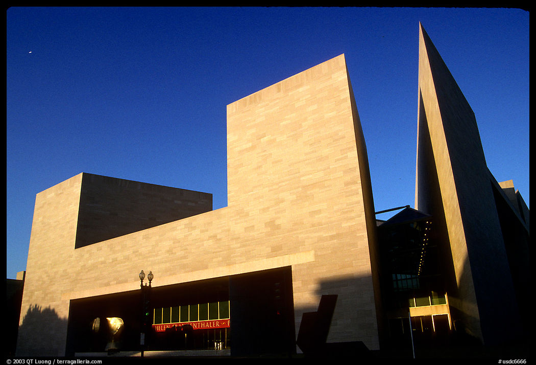 East Building of the National Gallery, designed by Pei. Washington DC, USA