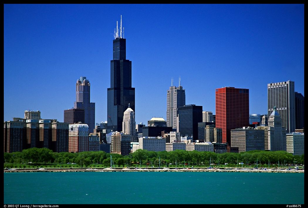 Chicago Skyline, morning. Chicago, Illinois, USA