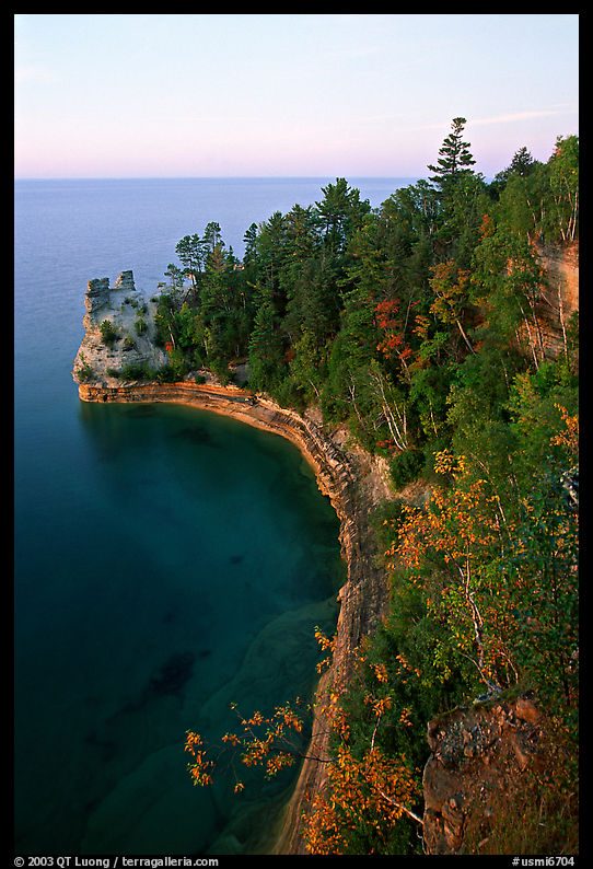 Miners castle, late afternoon, Pictured Rocks National Lakeshore. Upper Michigan Peninsula, USA