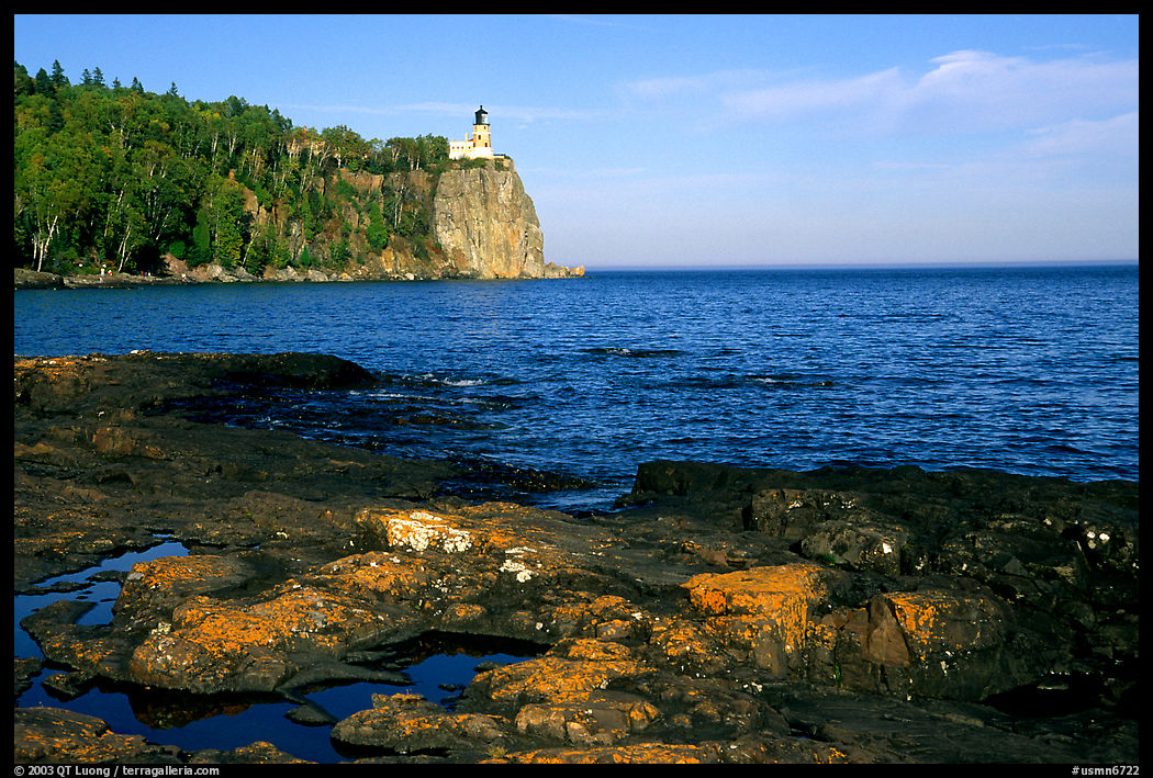 Split Rock lighthouse State Park, afternoon. Minnesota, USA