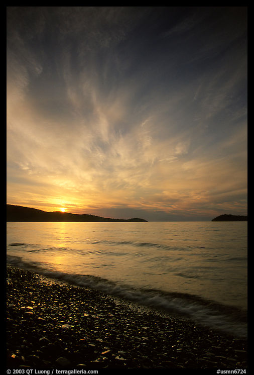 Lake Superior at Sunrise near Grand Portage. Minnesota, USA