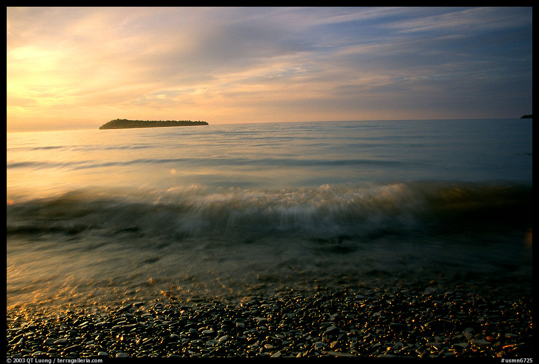 Lake Superior at Sunrise near Grand Portage. Minnesota, USA