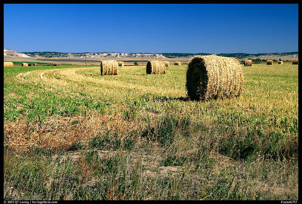 Hay rolls.. Nebraska, USA