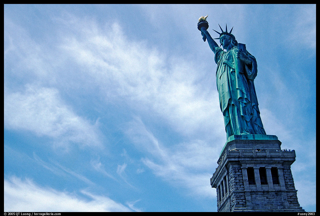 Statue of Liberty against sky. New York City, USA