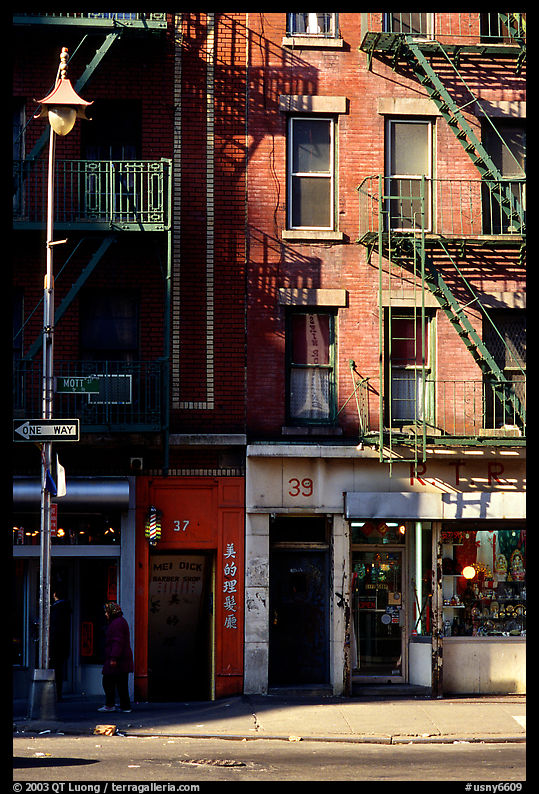 Street in Chinatown. New York City, USA