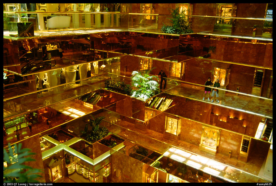 Inside the Trump Tower. New York City, USA