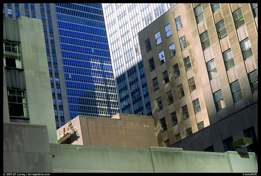 Mix of facades. New York City, USA
