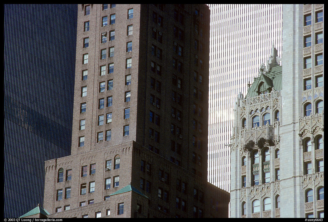 Vintage skycraper. New York City, USA