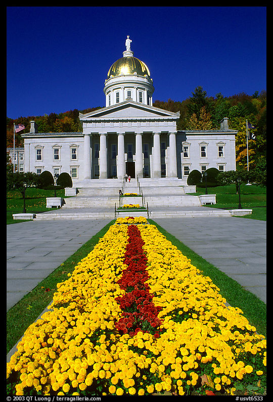 State House, Montpellier. Vermont, New England, USA