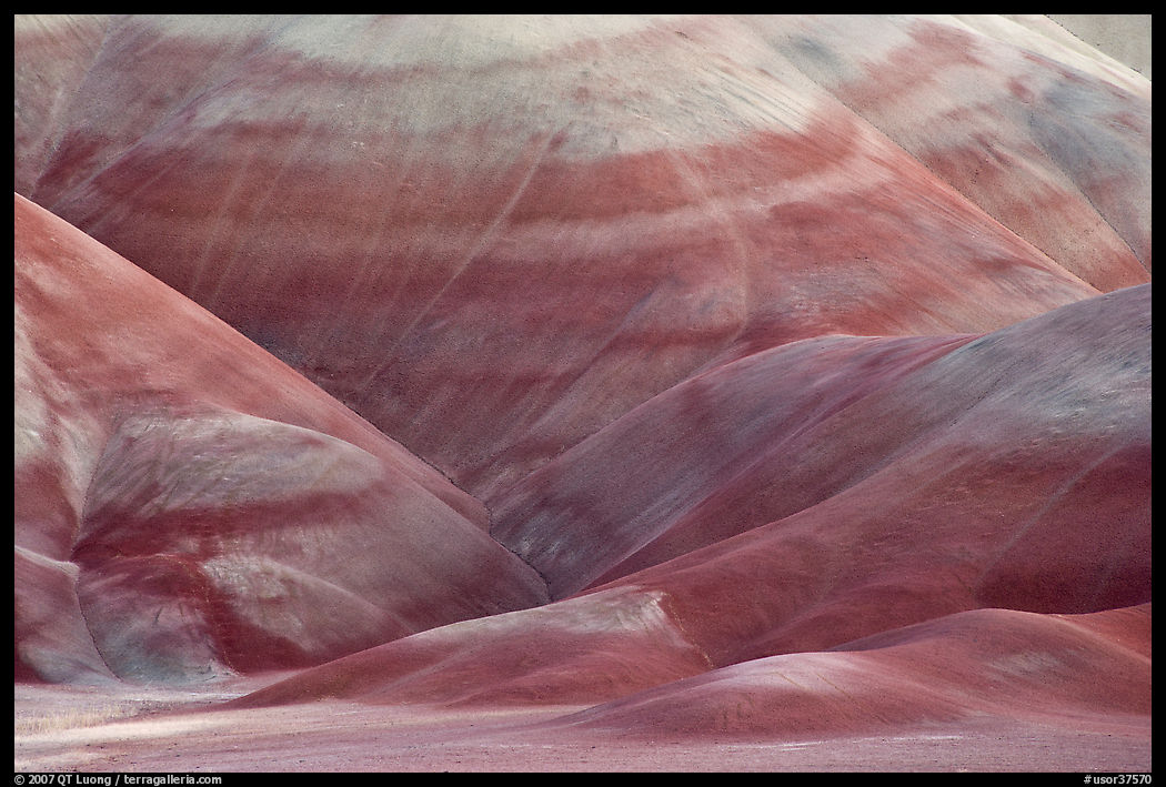 Colorful claystone hills. John Day Fossils Bed National Monument, Oregon, USA