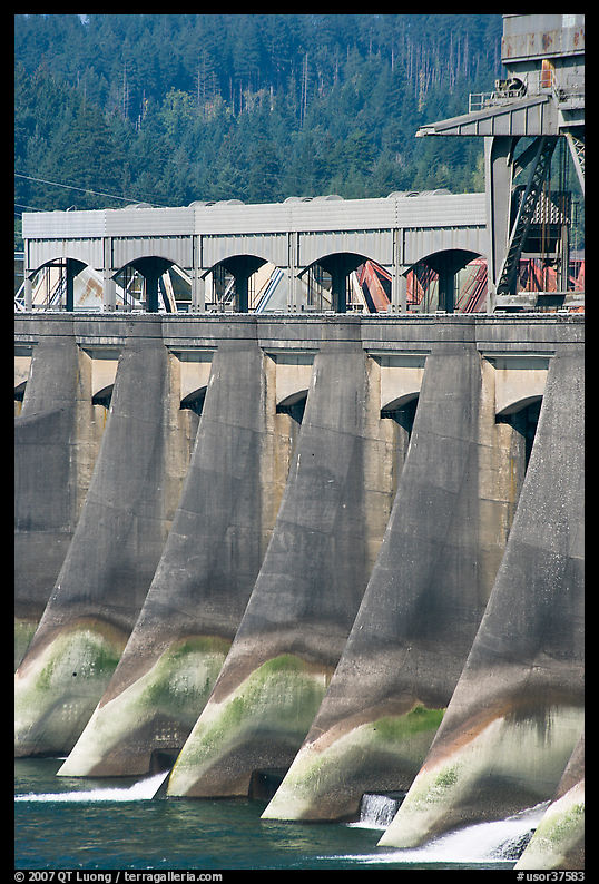 Bonneville Dam. Columbia River Gorge, Oregon, USA