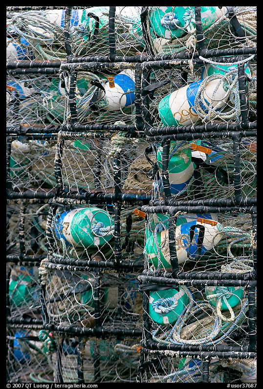 Close-up of traps used for crabbing. Newport, Oregon, USA