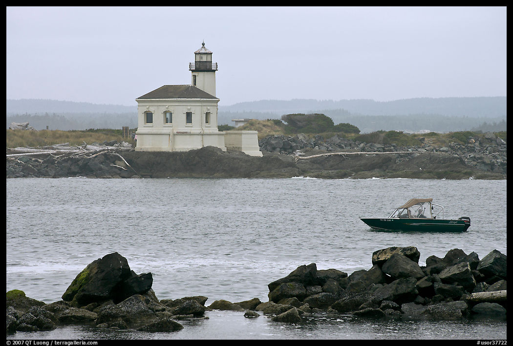Coquille River lighthouse. Bandon, Oregon, USA
