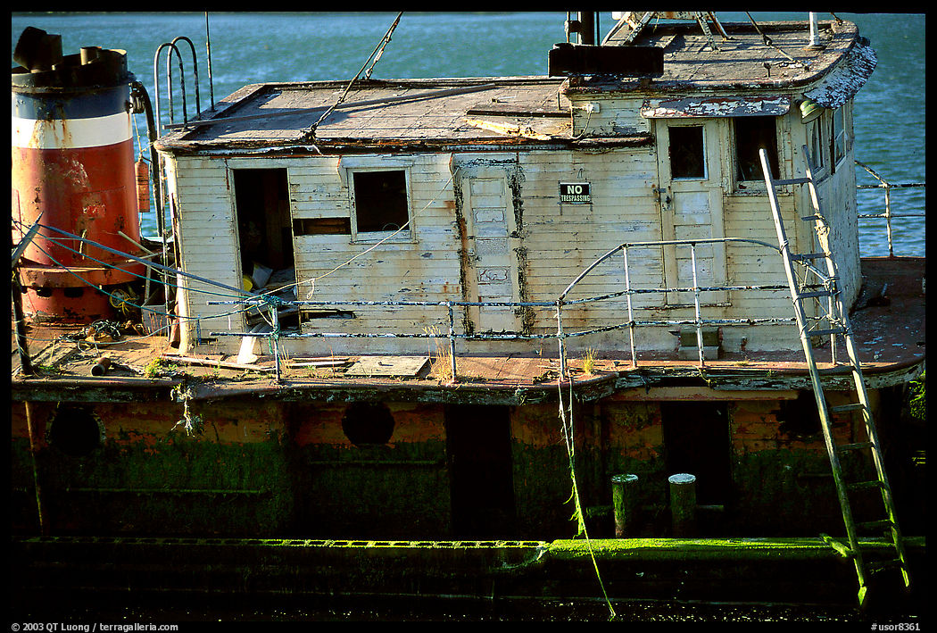 Shipwreck near Coquille River. Oregon, USA