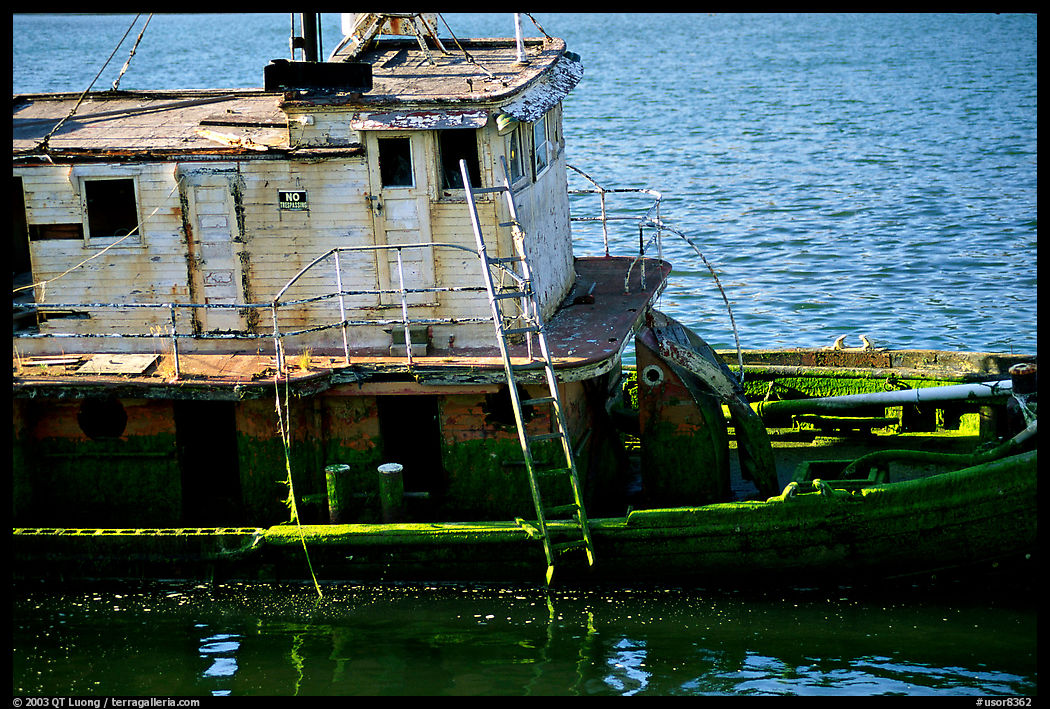 Shipwreck near Coquille River. Oregon, USA
