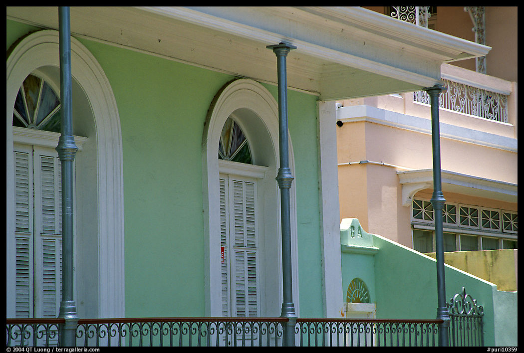 Detail of porch, Ponce. Puerto Rico