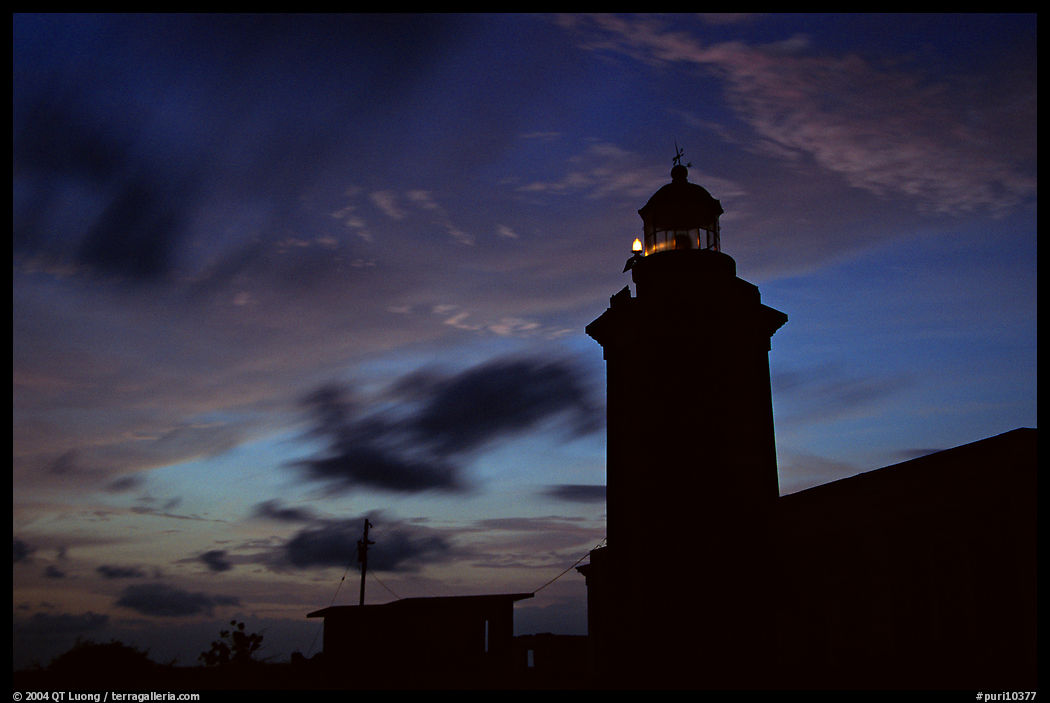 Lighthouse at dusk, Cabo Rojo. Puerto Rico