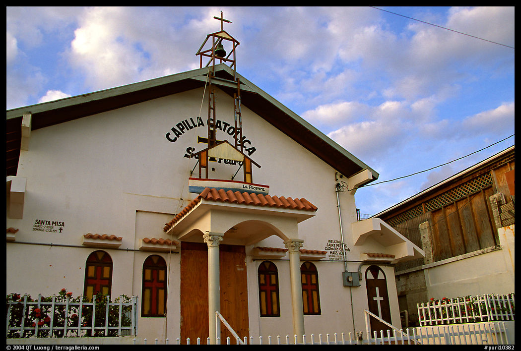 Front of a church, La Parguera. Puerto Rico