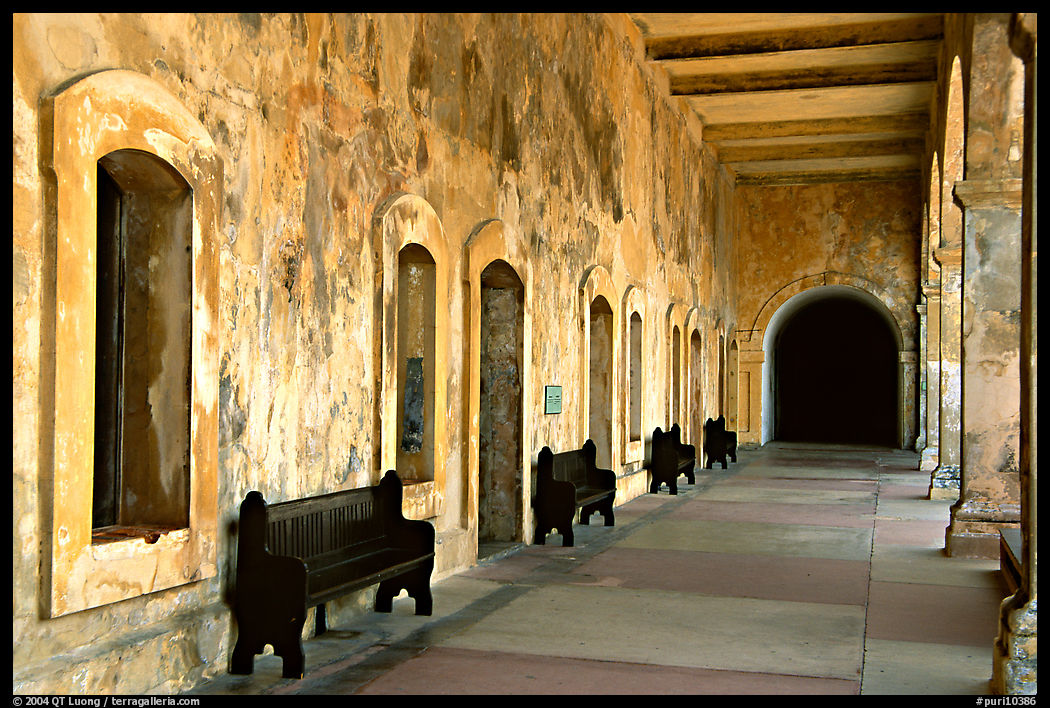 Corridor in El Castillo Del Morro. San Juan, Puerto Rico