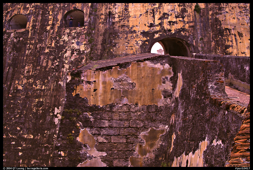 Walls and openings,  El Morro Fortress. San Juan, Puerto Rico