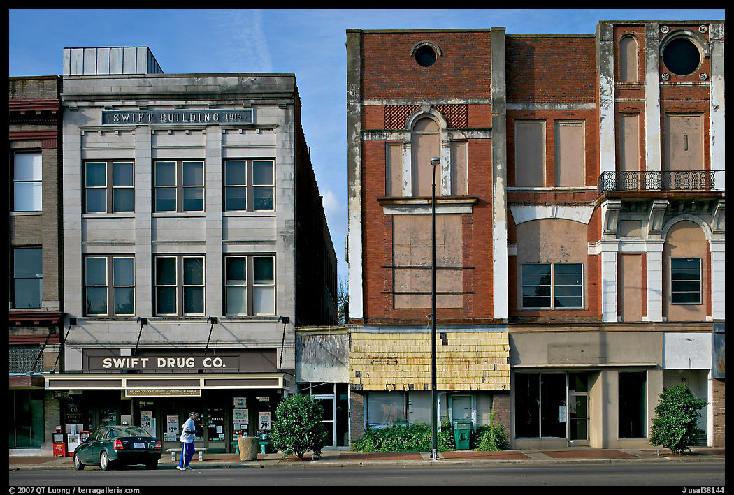 Historic commercial buildings. Selma, Alabama, USA