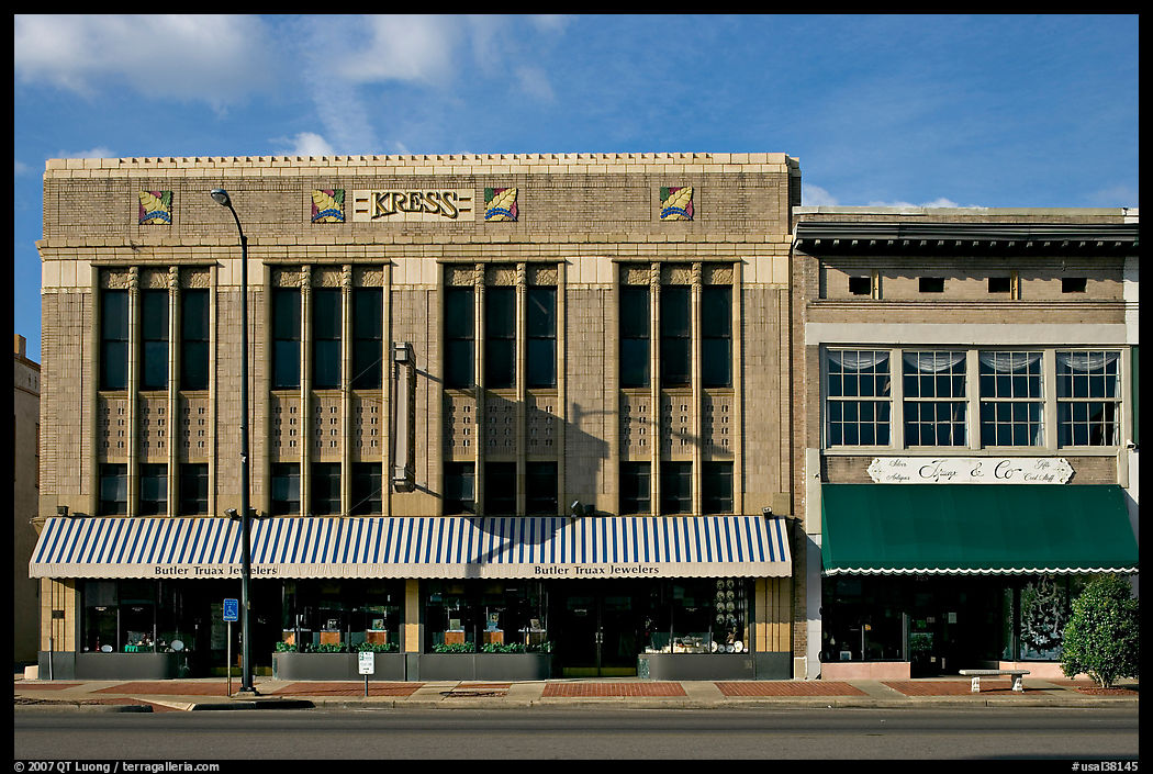 Historic store buildings. Selma, Alabama, USA