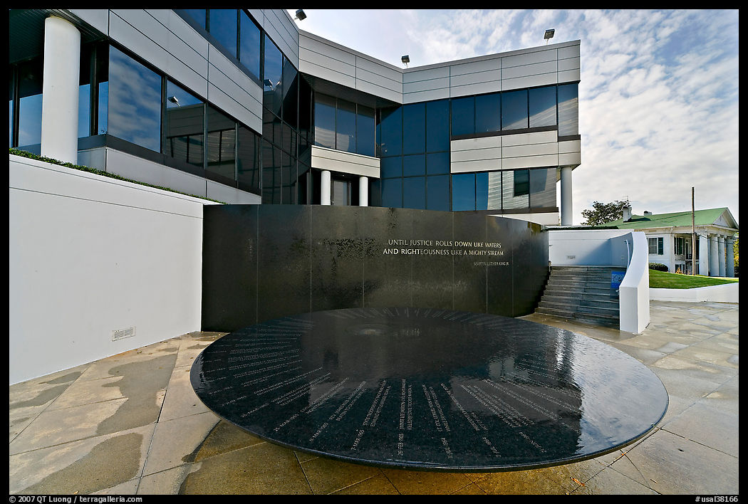 Monument by Maya Lin at the Civil Rights Memorial. Montgomery, Alabama, USA