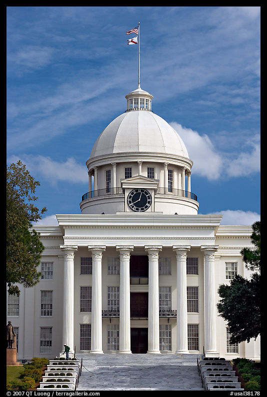 State Capitol built in 1851. Montgomery, Alabama, USA