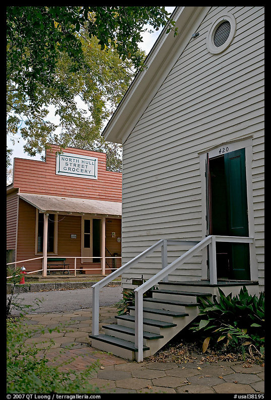 Buildings in Old Alabama Town. Montgomery, Alabama, USA