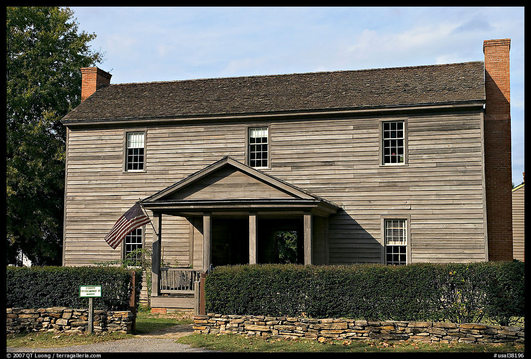 Wooden Building in Old Alabama Town. Montgomery, Alabama, USA